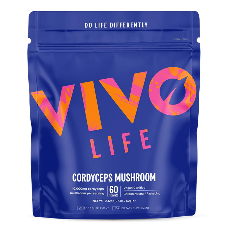 Σκόνη μανιταριού Cordyceps (εκχύλισμα 10:1)/ 60 μερίδες - Vivo Life