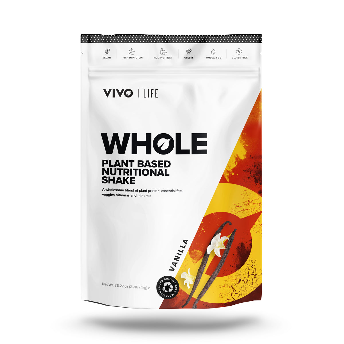 WHOLE Plant Based Nutritional Shake - 1KG / 25 SERVINGS
