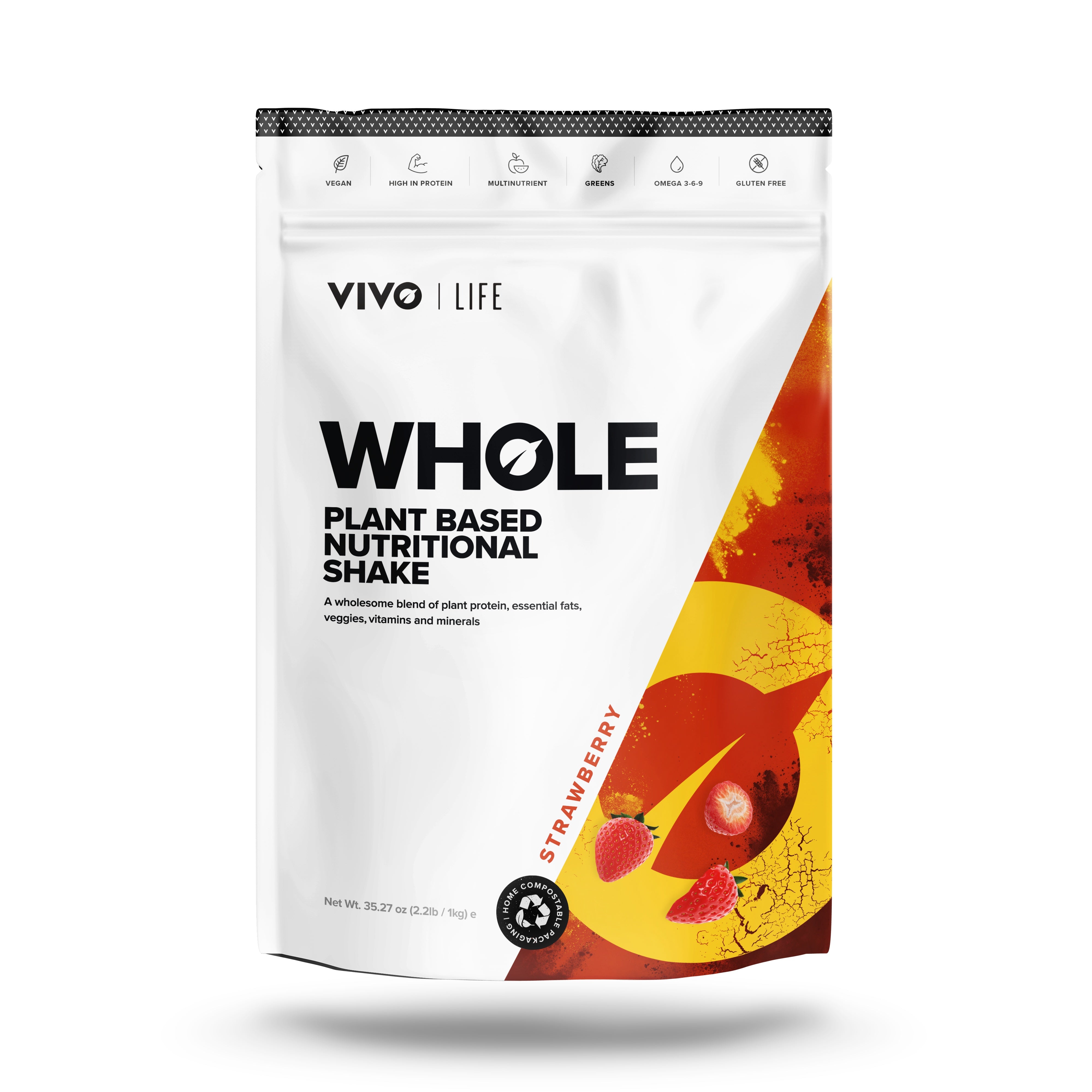 WHOLE Plant Based Nutritional Shake - 1KG / 25 SERVINGS