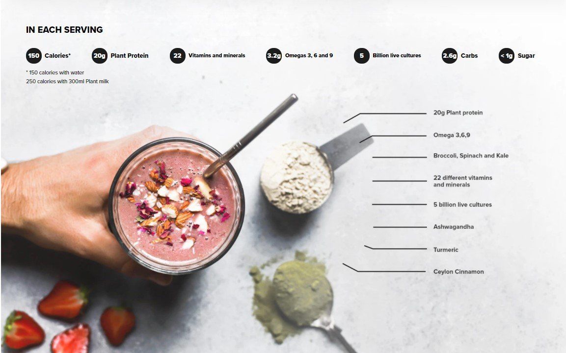 WHOLE Plant Based Nutritional Shake - 1KG / 25 SERVINGS